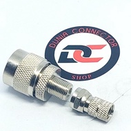 RM74...!!! F FEMALE TO N MALE PLUS F 5C DRAT SIGNAL BOOSTER CONNECTOR