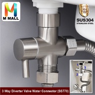 MCPRO SUS304 Bathroom Accessories 3 Way Diverter Valve Water Connector Shower Head Valves SS778/SS62