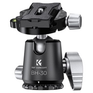 K&F Concept 26.5lbs Load 12kg Professional 30mm Metal Ball Head CNC Die-cast Clamp for Tripod BH-30