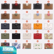 New C0082 6390 C3454 C3375 C3452 C3453 3773 Medium Corner Zip Wallet Leather Women Fold Over Short C