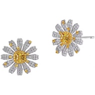 LAB GROWN Daisy KT03 925 artificial diamond silver earrings