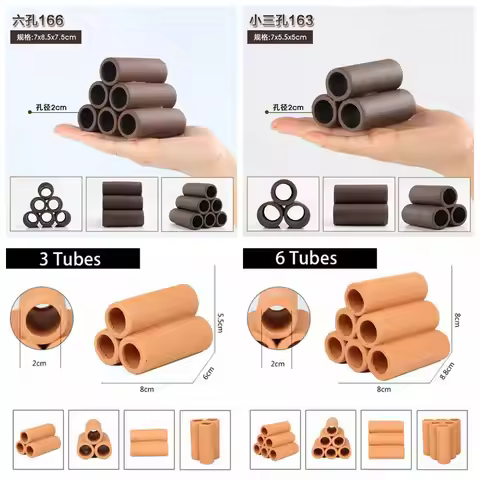 Clay Aquarium Decoration Fish Shrimp Play Hiding Cave Shelter Betta Fish Pleco Hideaway Breeding Con