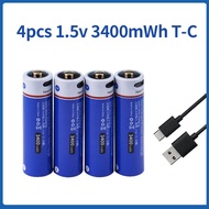 Doublepow AA rechargeable battery 1.5V AA constant voltage fast charging lithium battery rechargeable battery