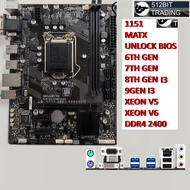 ASUS MSI Gigabyte B150M H110M B250M 1151 Z270 6th/7th gen motherboard.(used)