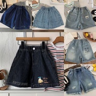 Children Jeans Bangcheng Summer Boys Stitching Retro Simple Korean Version All-Match Summer Shorts H