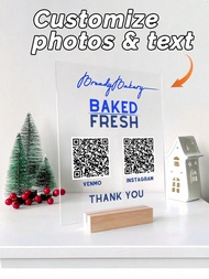 ป้ายรูปแบบ QR Code ตามสั่ง, ป้ายสแกนเพื่อชำระเงิน, ป้ายธุรกิจขนาดเล็ก, ตกแต่งร้านค้า, ป้ายสื่อสังคมอ