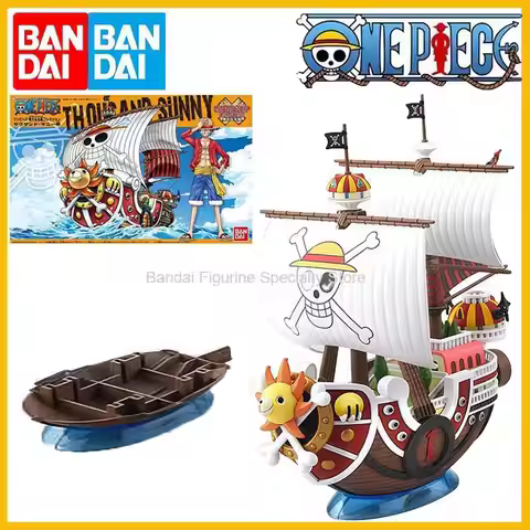 Authentic Bandai One Piece Straw Hat Pirates Thousand Sunny Pirate Ship Model Kit - Premium Collecti