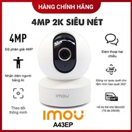 Camera Wifi IMOU  Ranger S2 (A43EP) - 2K - Mẫu mới 2023Xoay 360 độĐàm thoại 2 chiều Tích hợp míc và 