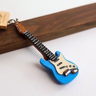 MD 仿真樂器吊飾 藍色電吉他 electric guitar