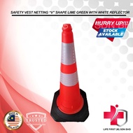 Safety Traffic Cone Rubber Base 30" /Safety Road Cone/PE Cones Traffic Parking Road Safety
