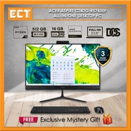 Acer Aspire C242G-R57430F All-In-One Desktop PC (R5-7430U 4.30GHz,512GB SSD,16GB D5,ATI,24" FHD,DOS)