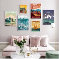 Home Decor Berlin Wall Art Venice Canvas Painting Toulouse Poster Famous Travel Cities Modular Pictu