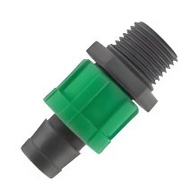 Drip Tape Connector to male Thread 16 mm x 1/ 2 Inch