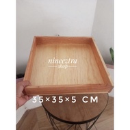 Wooden Storage box Mindi 35, 35, 5 cm plywood base, multi-purpose Wooden box, Mindi Wooden dowry box