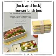 Lock and Lock DosiLock 3-Tier Lunch Box Starter Pack | Leak-Proof Bento Box Set | Stackable Korean L