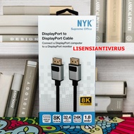 NYK DP to DP Cable DISPLAYPORT TO DISPLAYPORT 1.8M Gold DP NYK 1.8M
