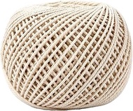 Natural White Cotton Twine String - 1.2mm x 200 Ft for Cooking, Baking & Butchering | Butchers Twine