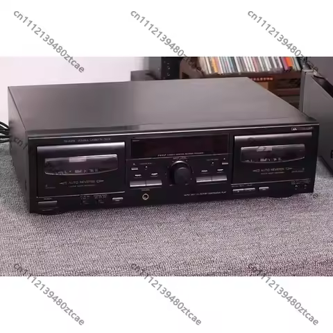 Dual Cassette Deck Player Recorder, Vintage Audio Tape Player, 80% New Dual-Deck Stereo Recording & 