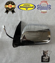 กระจกไฟฟ้า กระจกมองข้าง โตโยต้า วีโก้ TOYOTA VIGO ปี 2008 - 2010 ไฟฟ้า 5 สาย ชุบโครเมี่ยม กระจกข้าง 