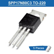 5pcs 17N80C3 TO-220 SPP17N80C3 TO220 17N80 17A/800V N-Channel MOSFET Transistor new original IC
