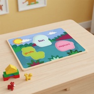 Montessori Board Puzzle Toy: 1-2 Yr Old Color & Shape Matching Jigsaw