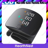 HearthNest Wrist Style Digital Blood Pressure Monitor Rechargeable With Big LCD Screen Voice
