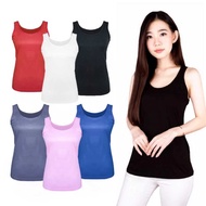 6 Pcs Tangtop Tali Lebar Bahan Katun Tebal Tangtop Tali Lebar Wanita