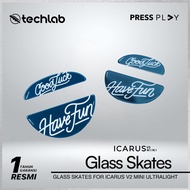 Press Play Glass Skates for ICARUS V2 Mini Ultralight Wireless Gaming Mouse
