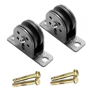 ฟิตเนสสแตนเลสแบริ่งรอกโหลด300กก.สำหรับยกออกกำลังกายอุปกรณ์DIY Gym Cableล้อเงียบHome Gymอุปกรณ์กีฬา