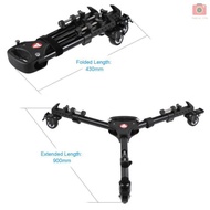 Kingjoy VX-600 Pro 3 Tripod Wheels Pulley Universal Folding Camera