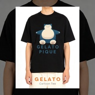 Gelato Pique Official Store T-shirts with Pokemon Snorlax cartoon motifs, Unisex T-shirts, Distro T-