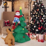 KOZEEY Inflatable Christmas Tree Funny 5.9ft Luminous Tree for Garden Outdoor Patio