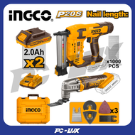 INGCO Combo Set เครื่องยิงตะปูและเครื่องตัด ขัด เซาะ COSLI24021