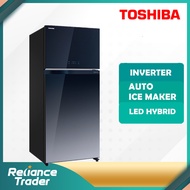 TOSHIBA GR-AG58MA(GG) 610L 2-DOORS DUO HYBRID INVERTER REFRIGERATOR PETI SEJUK