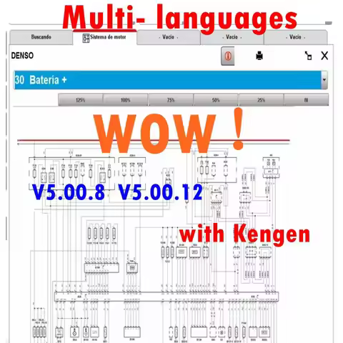 WOW 2025 Hot sale For V5.00.12 W OW 5.00.8 R2 diagnostics Software with Kengen For Tcs Multi-diagnos