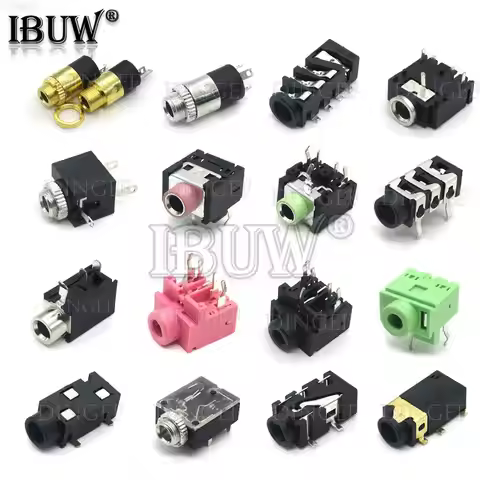 10PCS Headphone jack 3.5MM PJ Audio video female dual channel stereo jack Jack Socket Stereo Solder 