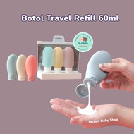 60ml Refill Bottle Travel Refill Bottle / Travel skincare Bottle / Travel Soap Bottle / Refill Soap 