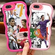 MERAH Z-5 CR7 Ronaldo football Red Black Pink Case Casing for OPPO Realme C2 A12E C1 A1K C2S A3S
