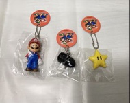 日版扭蛋 Nintendo Super Mario 超級瑪利歐系列吊飾 （瑪利歐  子彈砲  無敵星星）共3件