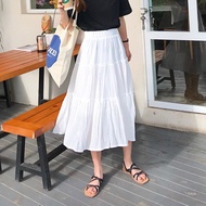 Nana's House 3-Storey Skirt For Women - Plain form Skirt, Smooth Shape, Simple Design, ulzzang Style