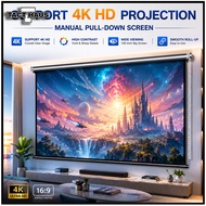 Skrin Projektor Projector Screen 3D 4K LCD Layar Projector Screen Screen Projector Wall Anti Light P