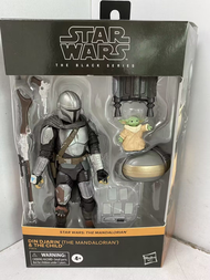 Bandai | ฟิกเกอร์แอคชั่น Star Wars Mandalorian Yoda Baby ขนาด 6 นิ้ว - ตุ๊กตาขยับได้ทำมือสำหรับสะสม