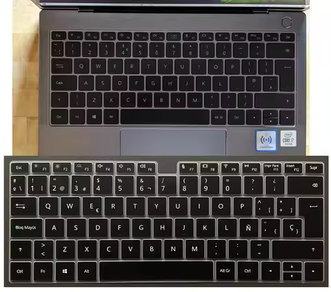Spanish EURO Russian US Laptop Keyboard Cover Skin for Huawei Matebook X Pro 14.2 inch 2023 2022 / H