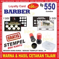 MEMBER Cards | LOYALTY CARD BARBERSHOP| LOYALTY HAIR CUTTING CARD BARBER/ (100pcs)