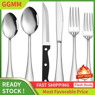 LZD Silverware Set with Steak , HaWare 72-Piece Stainless Steel Cutlery Set, Classic Flatware Set for 12, Mirror Polished Eating Utensils Tableware, Include , Forks, Spoons, Dishwasher Safe