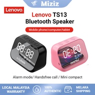 Lenovo TS13 Wireless Bluetooth Speaker LED Digital Alarm Clock Multifunction Speaker Handsfree Call HD Sound Effect Bluetooth Speaker Potable Compact Design