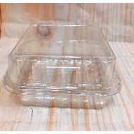Set of 100 disposable food and cake containers H127, size 8.5x8.5x5cm