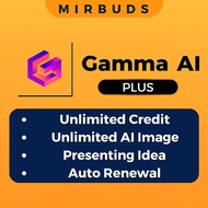 24/7⚡Gamma AI Akaun Plus Premium Kredit Tanpa Had Penjana Pembentangan AI Presentation Slide Make