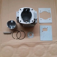 MESIN CYLINDER BLOCK SET PISTON OUTBOARD ENGINE 3HP 1E48F XWJ63 63CC