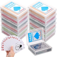 Zubebe 12 Pack Playing Cards with Plastic Box and Sticker, Poker Cards Standard Playing Cards with C